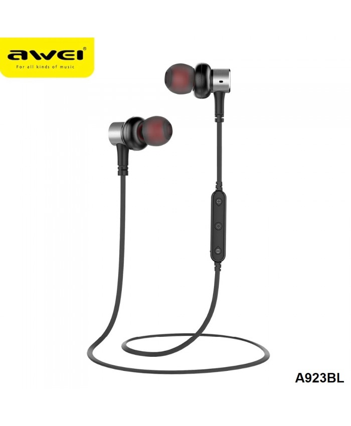 AWEI A923BL Update Version Bluetooth Wireless Earphone With Microphone Neckband